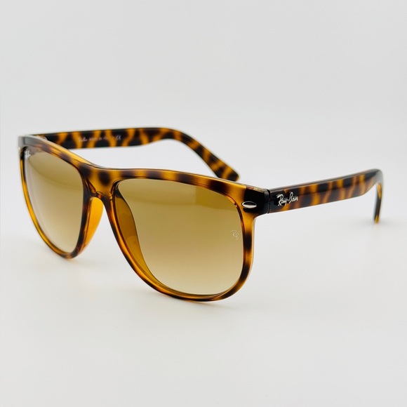 Ray-Ban Boyfriend Sunglasses Rb4147 Havana Frame with Light Brown Gradient Lens - Picture 3 of 13